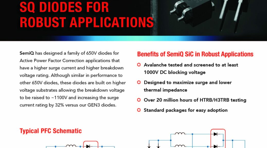 SemiQ - Silicon Carbide SQ Diodes For Robust Applications