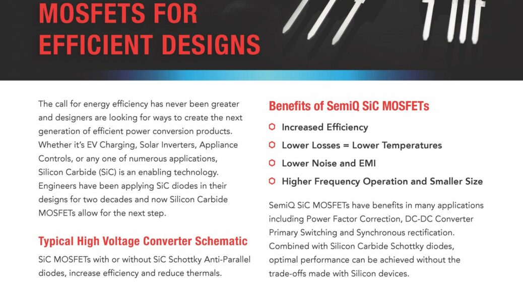 SemiQ - Silicon Carbide MOSFETS For Efficient Designs