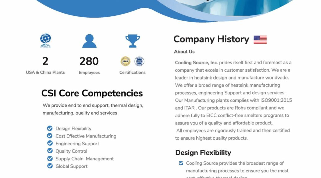 Cooling Source - Company Overview Flyer